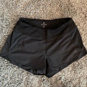 Athleta running exercise shorts black xs